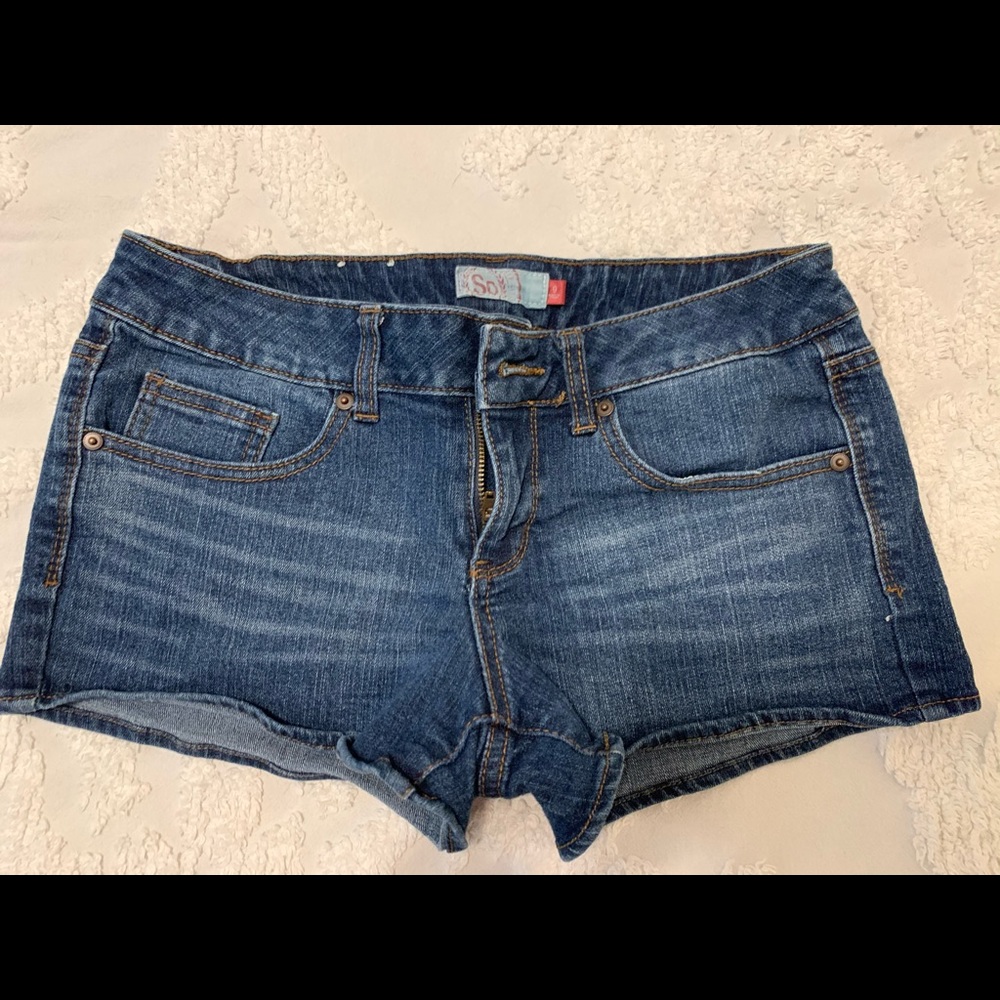 Denim shorts